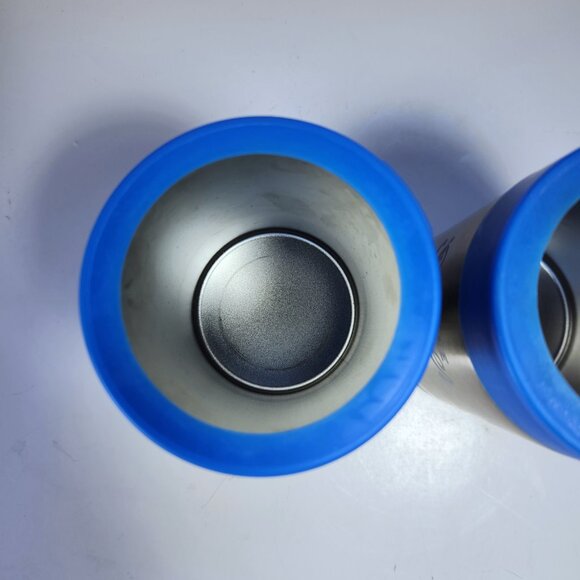 Coors Light Silver Bullet Beer Can Bottle Koozie Coozie Stainless Steel Blue (2) - Picture 5 of 7